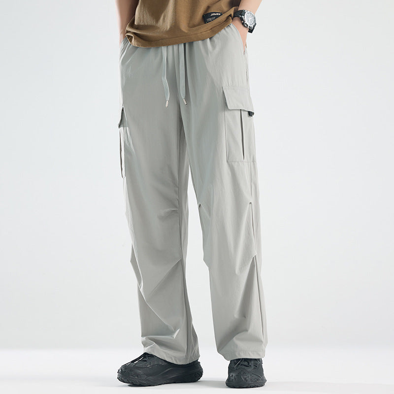 Herren Breite Tech‑Cargo‑Hose mit Utility‑Taschen und verstellbarem Bund Drune