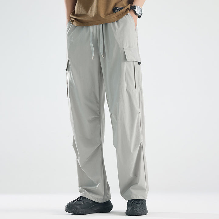 Herren Breite Tech‑Cargo‑Hose mit Utility‑Taschen und verstellbarem Bund Drune