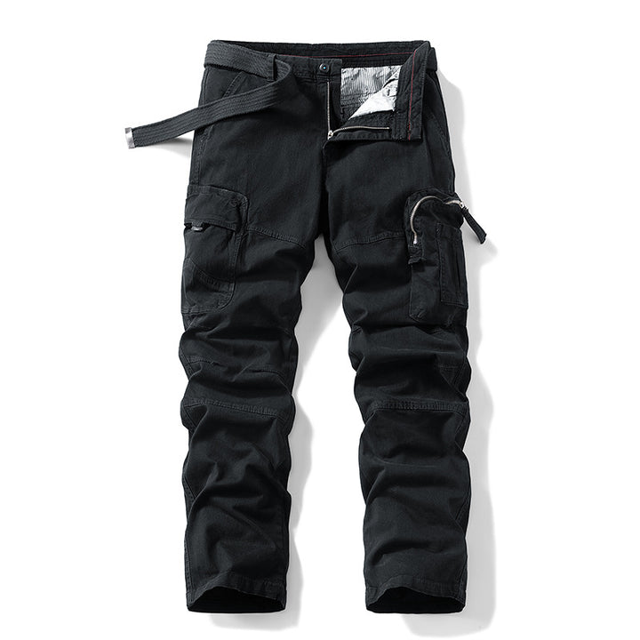 Herren Robuste Utility-Cargohose mit ergonomischen Knieabnähern und integriertem Webgürtel Drune