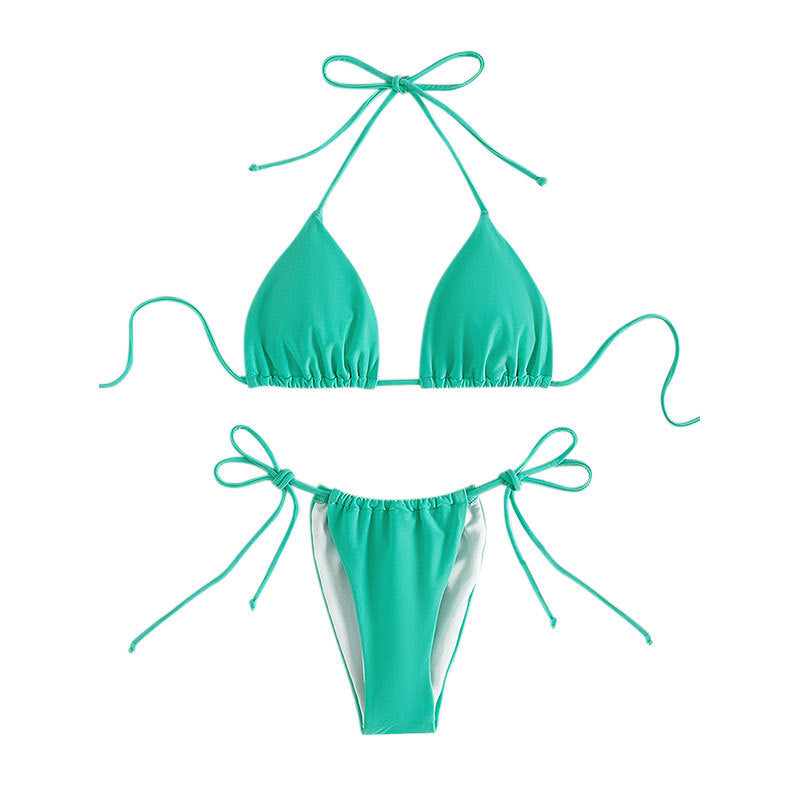 Damen Triangel-Bikini mit raffinierten Knotendetails Drune
