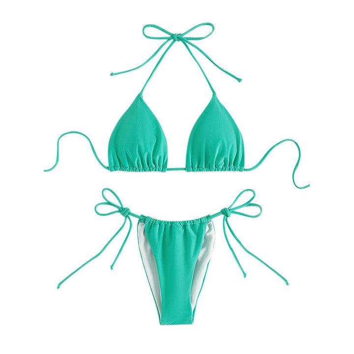 Damen Triangel-Bikini mit raffinierten Knotendetails Drune
