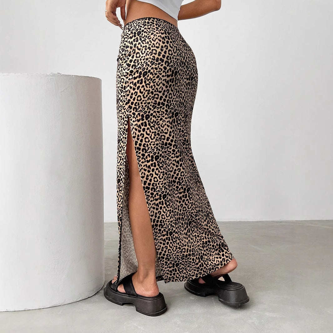 Damen Eleganter Maxirock mit hohem Schlitz Drune
