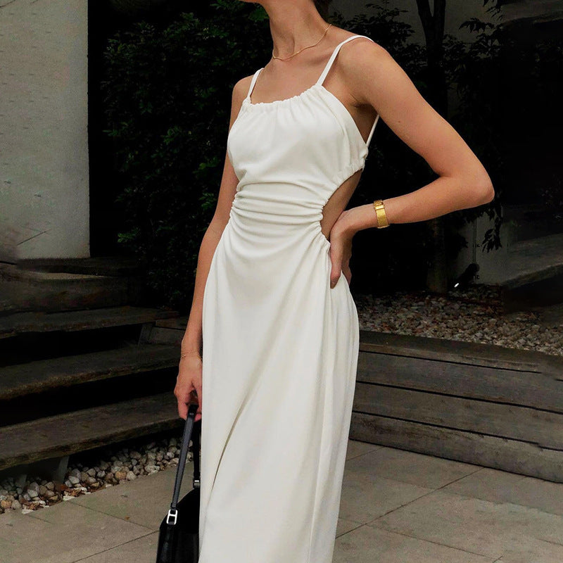 Damen Maxi-Kleid mit innovativem Cut-Out-Design Drune