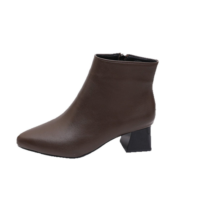 Damen Elegante Stiefeletten mit Blockabsatz Drune 1787605982