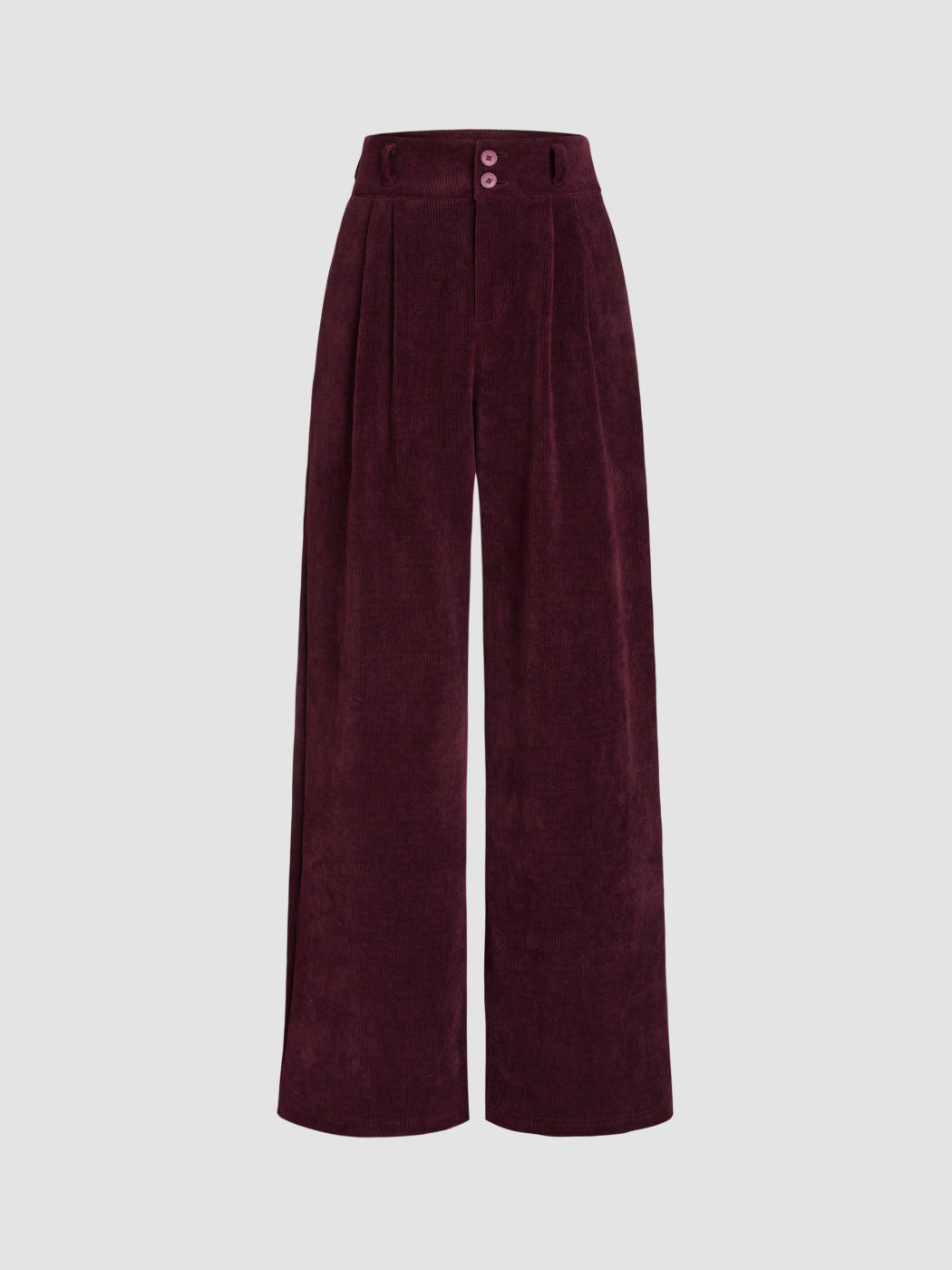 Damen Elegante und Weit geschnittene Cordhose Drune