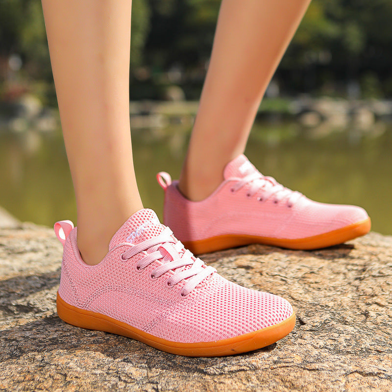 Damen nan federleichter Strick-Sneaker mit nahtlosem Maschenobermaterial, luftdurchlässiger Struktur und flexibler Mikrozellen-Laufsohle Drune