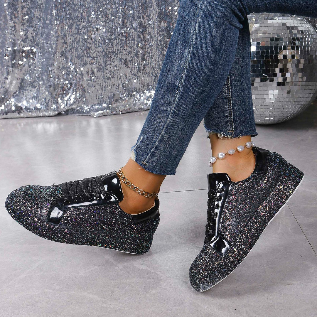 Damen Glitzernde Sneakers mit hohem Komfort und modischem Design Drune