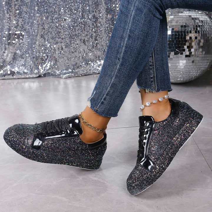 Damen Glitzernde Sneakers mit hohem Komfort und modischem Design Drune