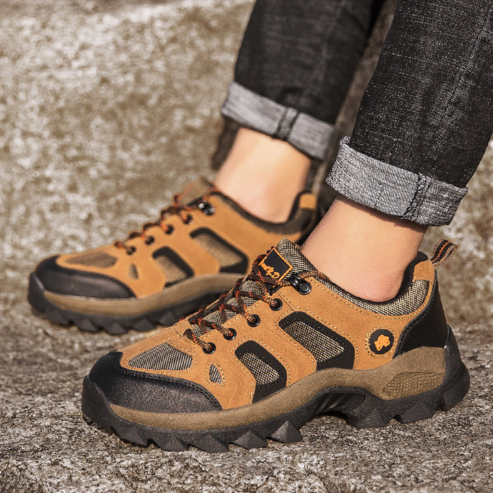 Herren nan robuster Trekkingschuh mit verstärkter Zehenkappe und rutschfester Profilsohle Drune