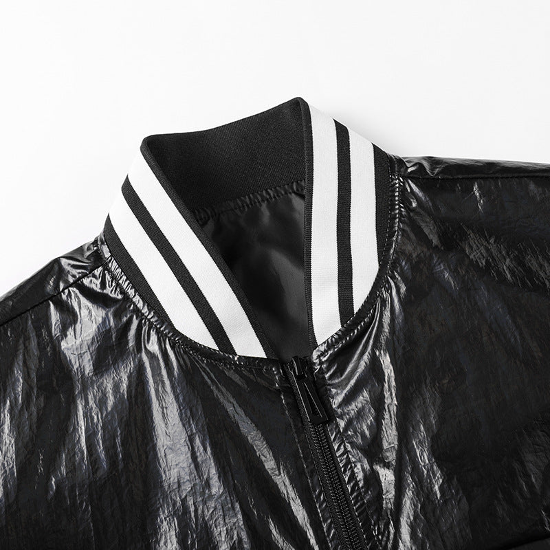 Herren Modische Übergangsjacke mit hochglänzendem Obermaterial Drune