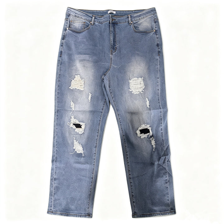 Herren Enganliegende Ripped Jeans Drune