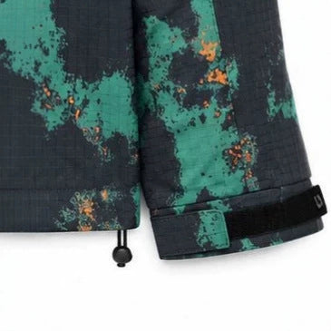 Herren Technische Camouflage-Outdoorjacke mit Kapuze, Ripstop und Multifunktionstaschen Drune