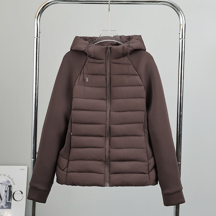Damen nan leichte Hybrid-Steppjacke mit mattierter Front, elastischen Ärmelpaneelen und wärmender Thermofüllung Drune
