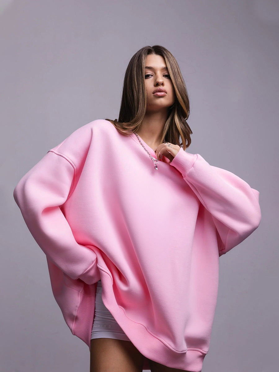 Damen Oversized Sweatshirt mit hohem Komfort und trendy Schnitt Drune