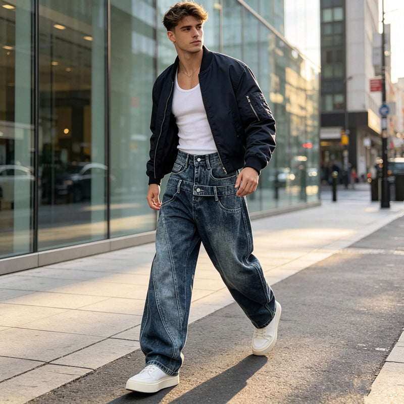 Damen Oversized Jeans Drune