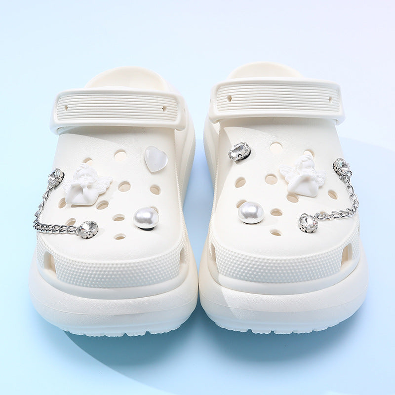 Femme Dekorative Freizeit Clogs Drune