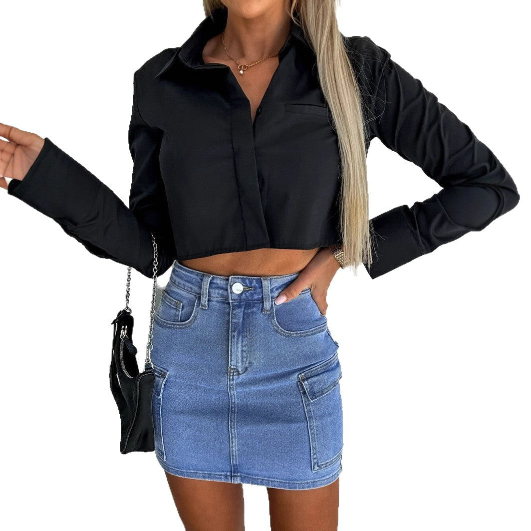 Damen Denim Minirock mit praktischen Seitentaschen und modernem Schnitt Drune