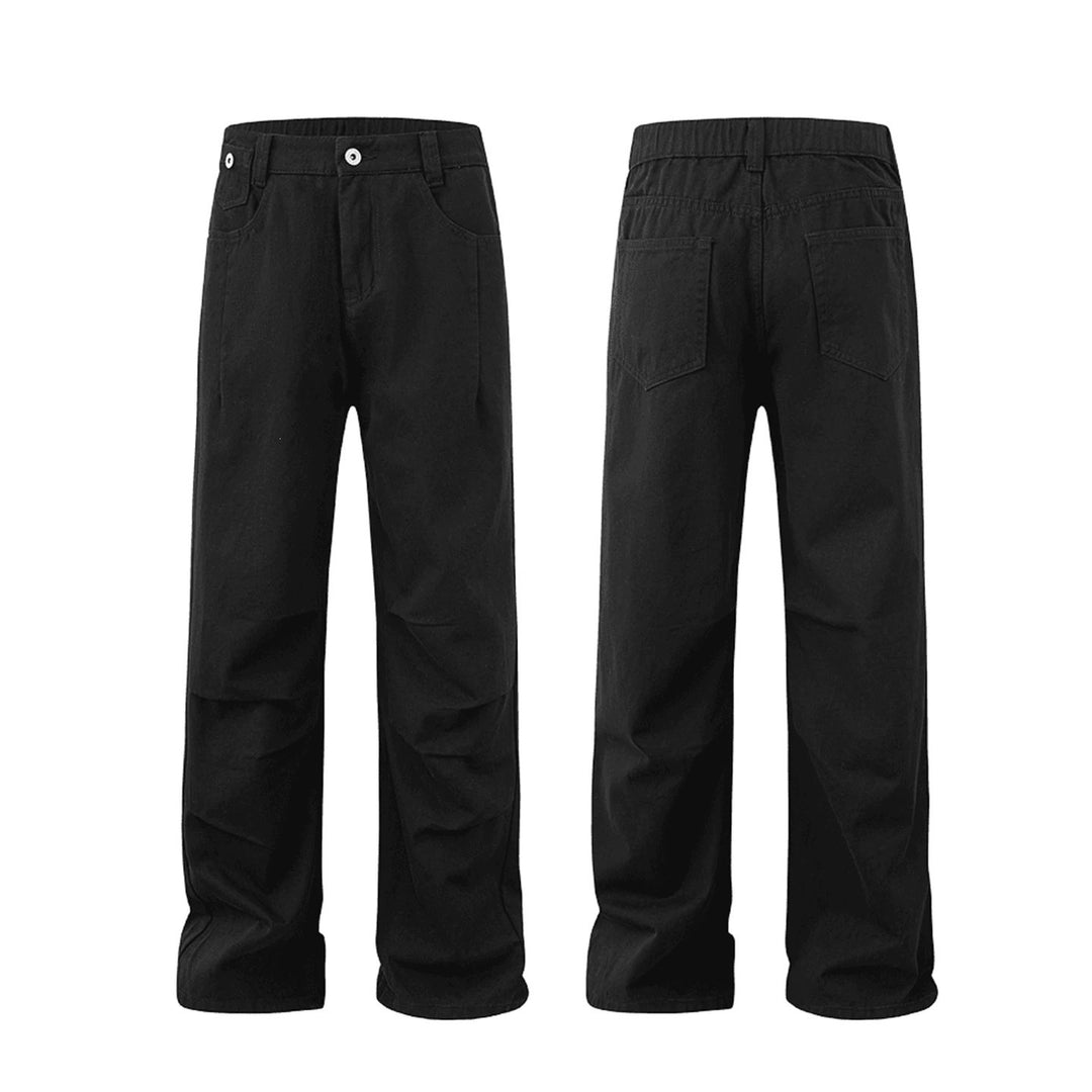 Damen Weitgeschnittene Denim-Hose mit elastischem Bund Drune
