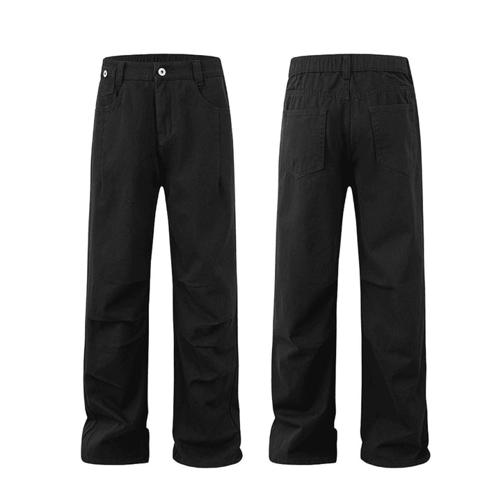 Damen Weitgeschnittene Denim-Hose mit elastischem Bund Drune