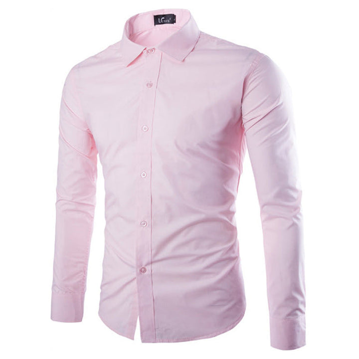 Herren elegante Langarmhemd Drune