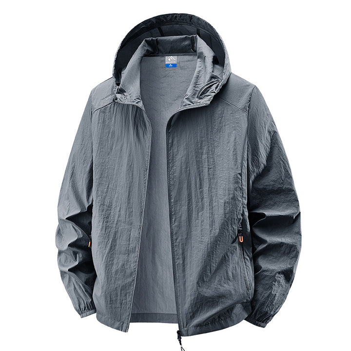 Herren Leichte Outdoorjacke mit verstellbarem Kapuzendesign Drune