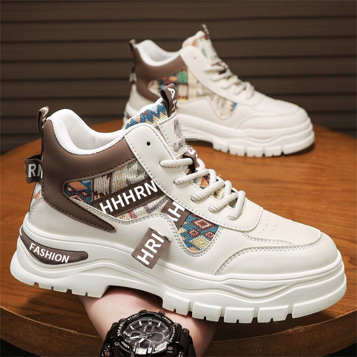 Herren Plateau-Sneaker mit Ethno-Gewebeeinsätzen Drune