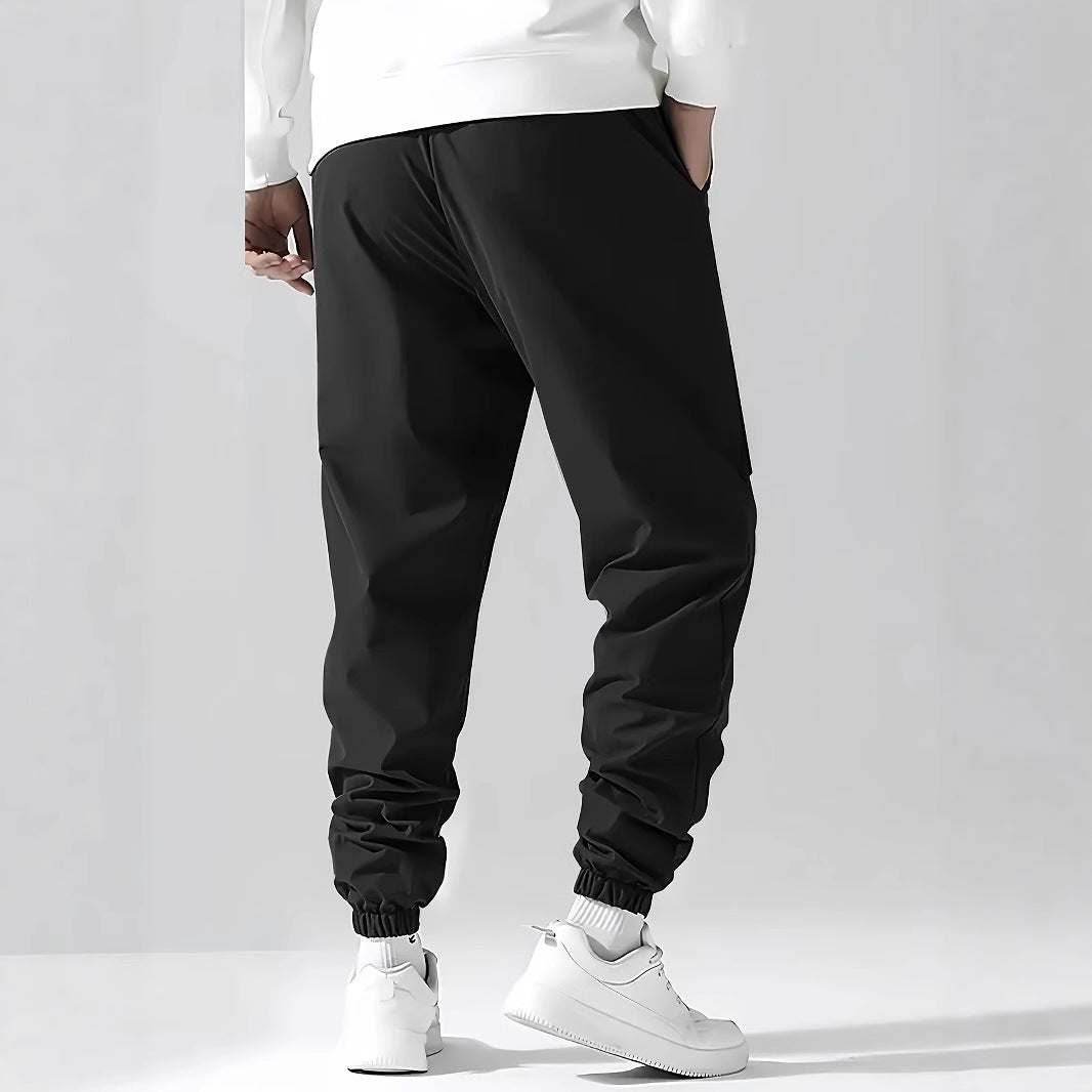 Herren Moderne Cargo-Jogginghose mit elastischem Bund, Kordelzug & Klappentaschen Drune