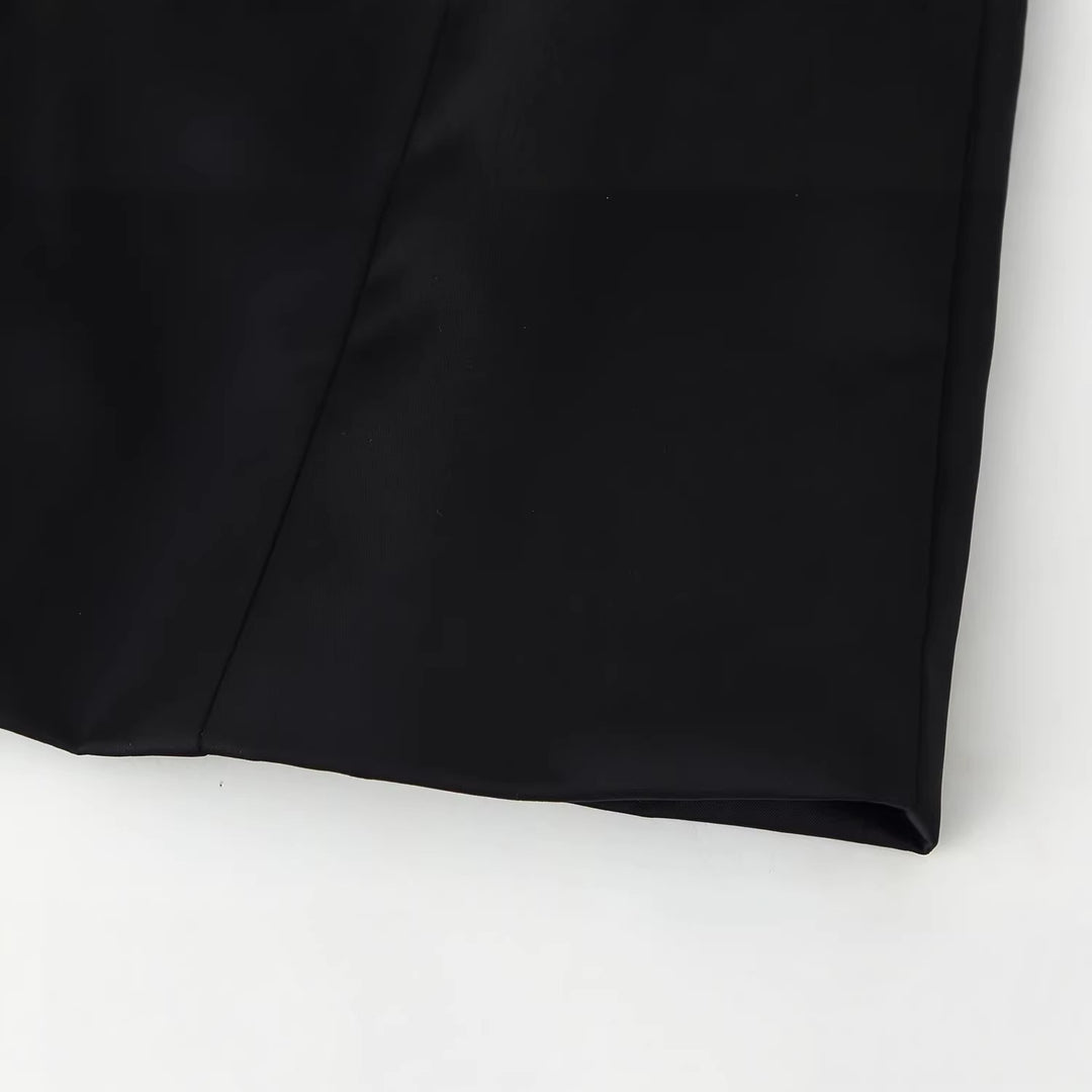 Damen Elegante Kurzjacke im Mandarin‑Stil mit Froschverschlüssen und taillierenden Abnähern Drune