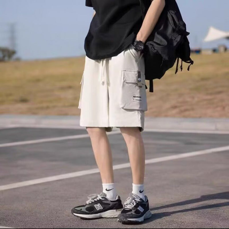 Herren Cargo-Shorts mit multifunktionalen Taschen und elastischem Bund Drune