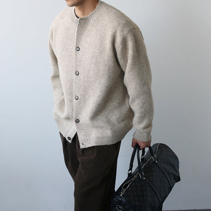 Herren Modischer Grobstrickpullover mit grafischem Design Drune