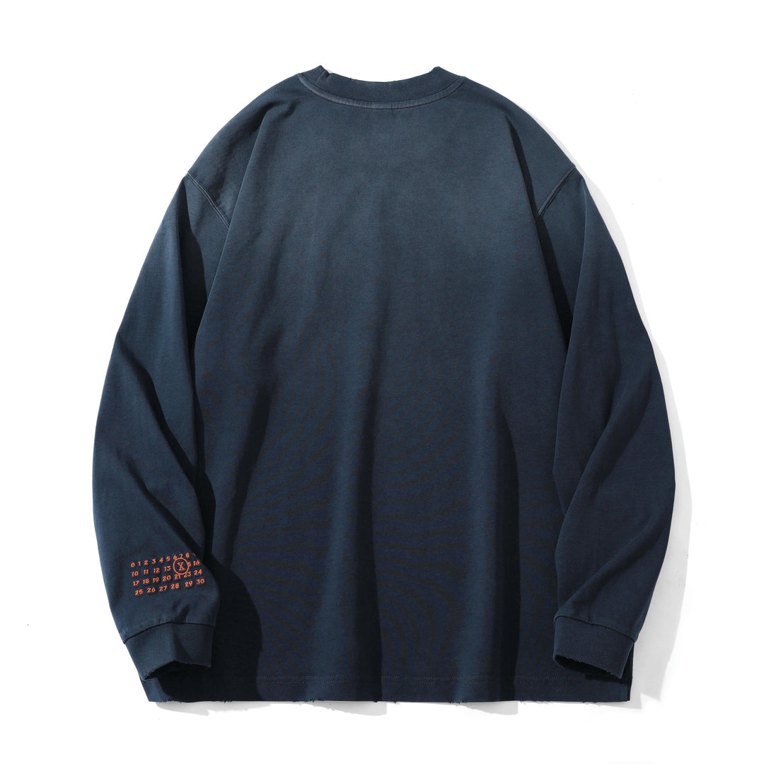 Unisex Oversize-Sweatshirt mit Vintage-Altschrift-Stickerei Drune