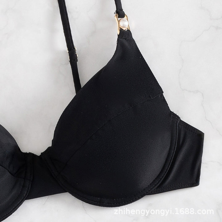Damen Push-Up Bikini mit eleganten Trägerdetails Drune