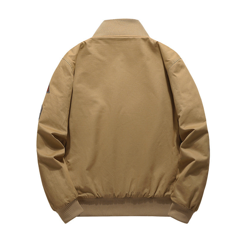 Herren Piloten-Blouson mit Sherpa‑Futter und auffälligen Aufnäher‑Details Drune