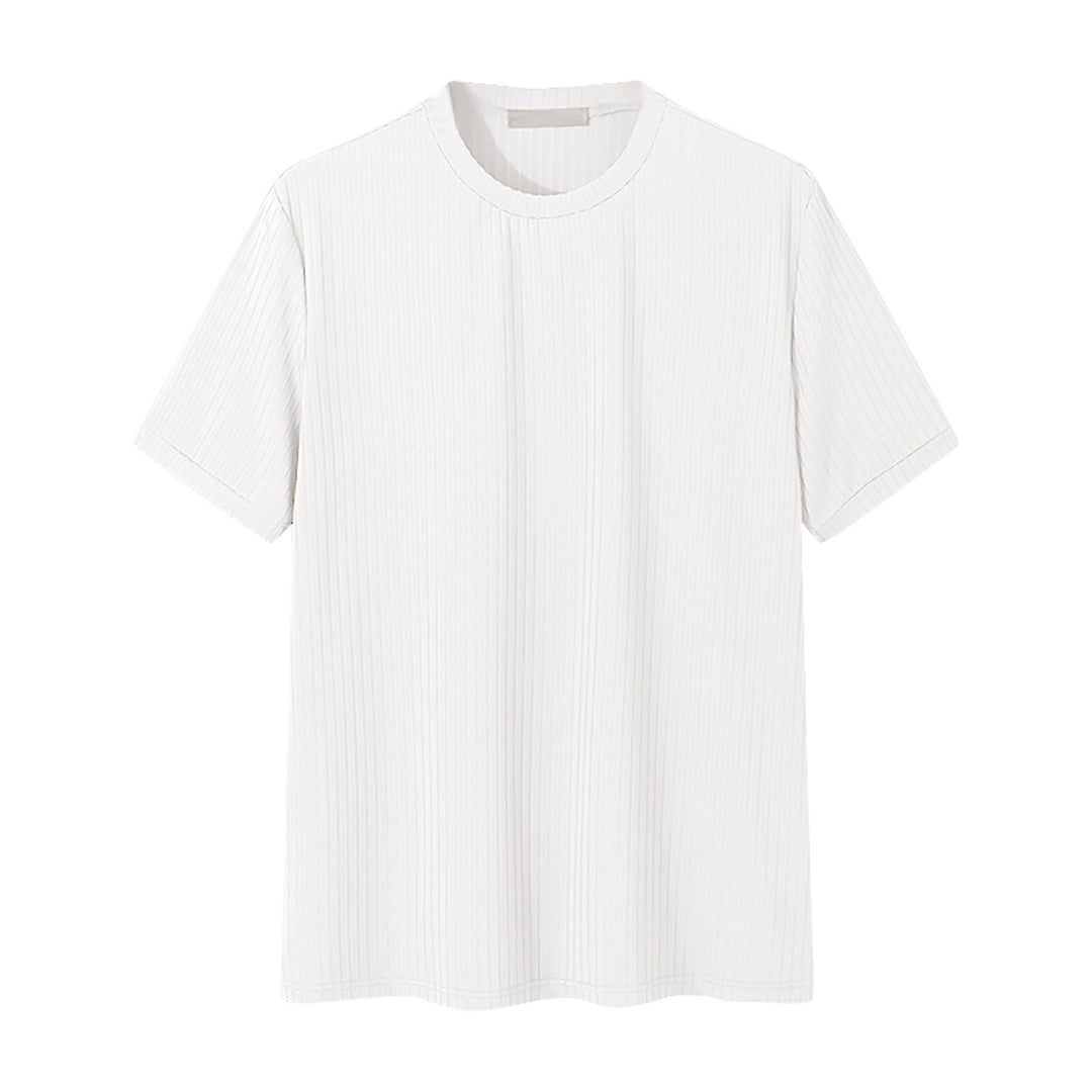 Unisex nan geripptes weit geschnittenes T-Shirt aus Baumwollmix Drune