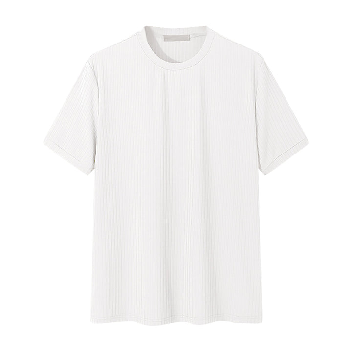 Unisex nan geripptes weit geschnittenes T-Shirt aus Baumwollmix Drune