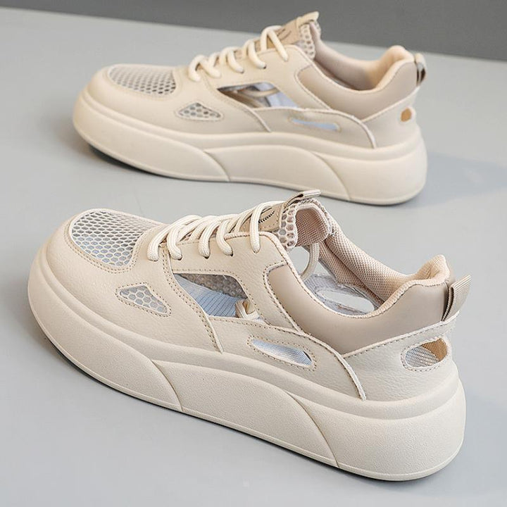 Damen Sportliche Sneakers mit atmungsaktiver Mesh-Oberfläche und innovativem Sohlenprofil Drune