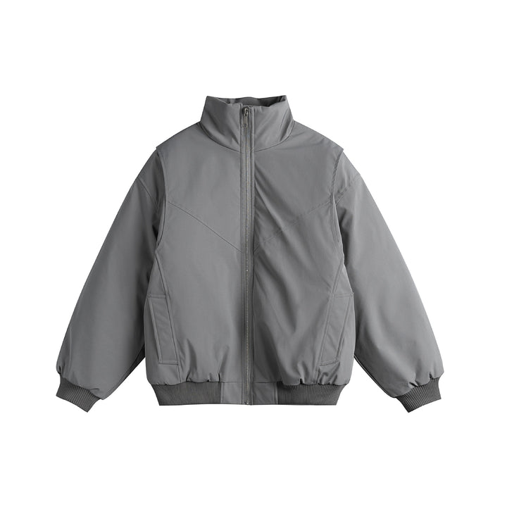 Damen Gefütterte Boxy‑Bomberjacke mit hohem Stehkragen und diagonal gesteppter Optik Drune