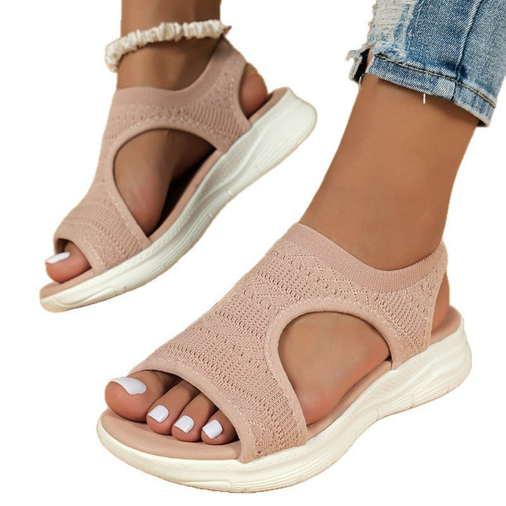 Damen Komfortable und atmungsaktive Sommerschuhe mit elastischen Einsätzen Drune