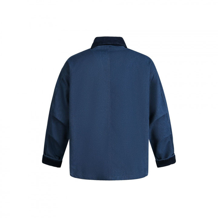 Herren Utility-Jacke mit Knebelverschlüssen, Cordkragen und Mehrfachtaschen Drune