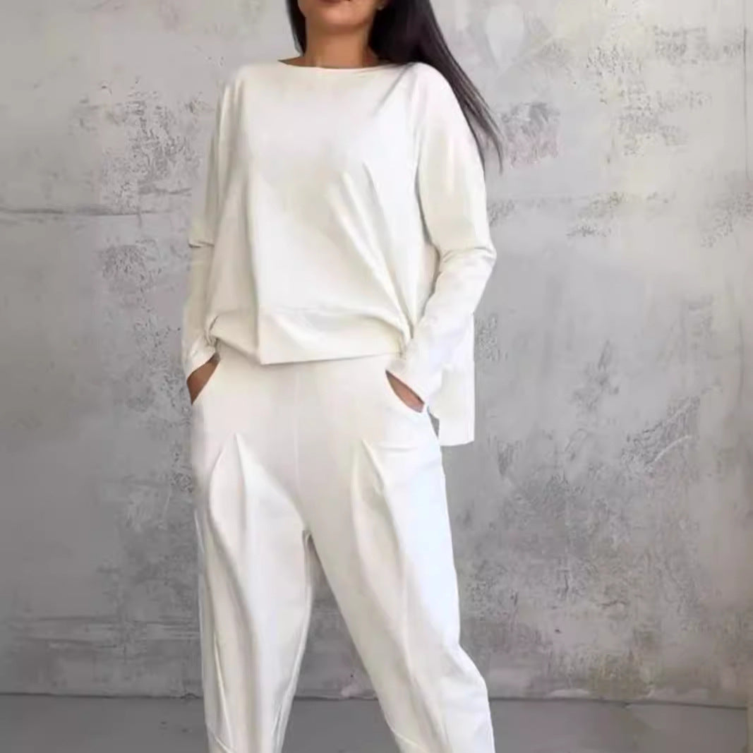 Damen lässiges Zweiteiliges Set aus hochwertiger Viskose Drune
