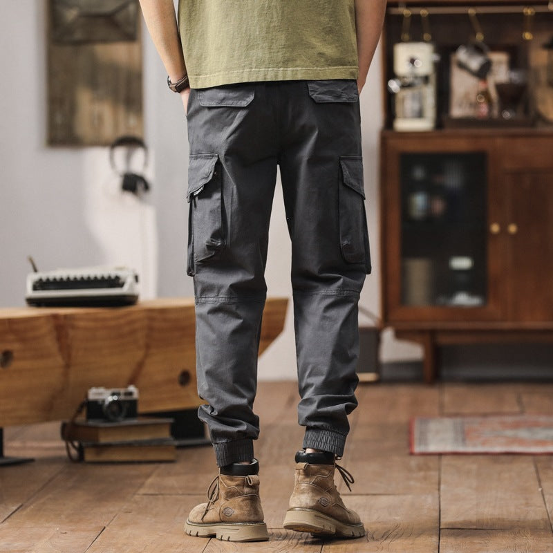 Herren Multifunktionale Cargohose mit elastischem Bund Drune