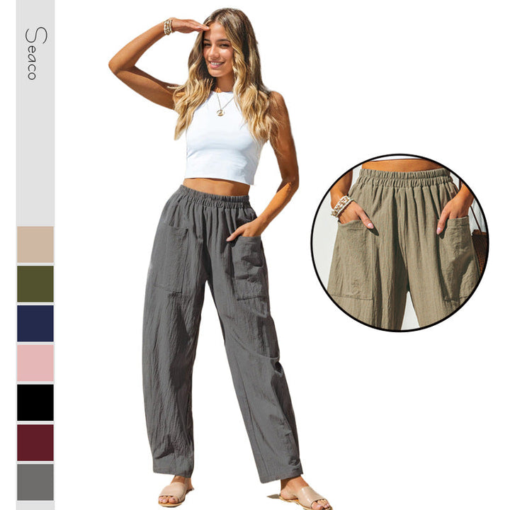 Damen Leichte und lässige Sommerhose Drune