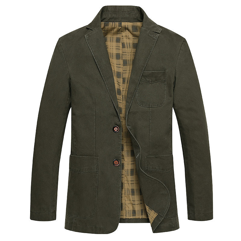 Herren Sakko im Field‑Stil aus Premium‑Canvas mit aufgesetzten Taschen Drune