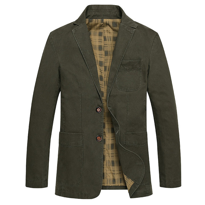 Herren Sakko im Field‑Stil aus Premium‑Canvas mit aufgesetzten Taschen Drune