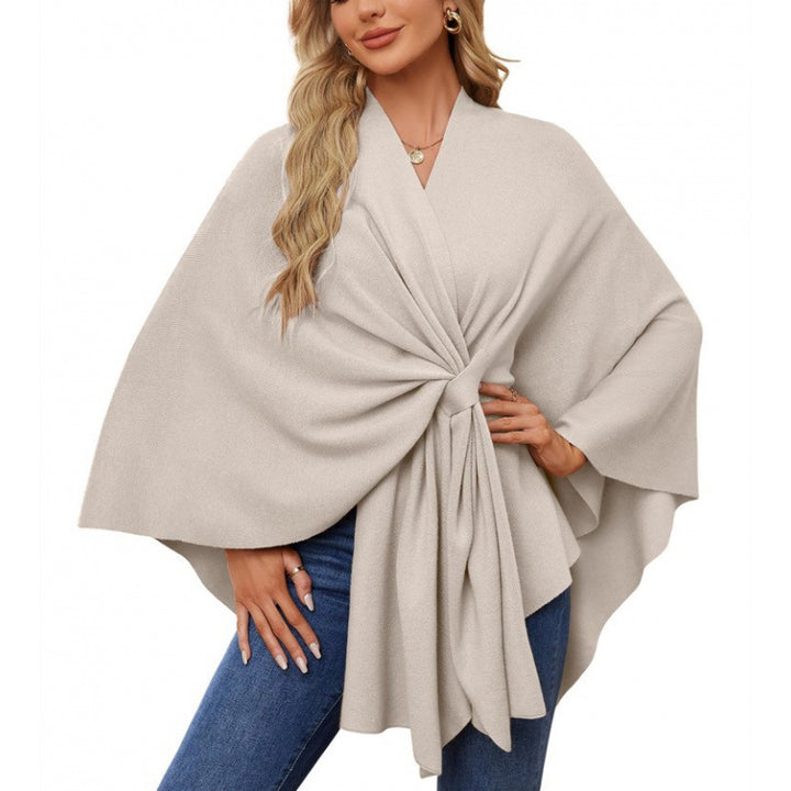 Damen modischer Wickelmantel mit trendigem Design Drune