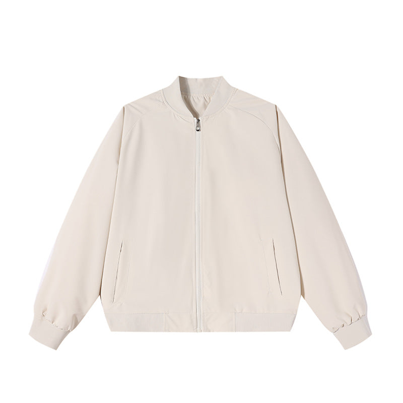 Herren Leichte Bomber-Übergangsjacke mit Raglanärmeln, geripptem Saum & windabweisender Hülle Drune