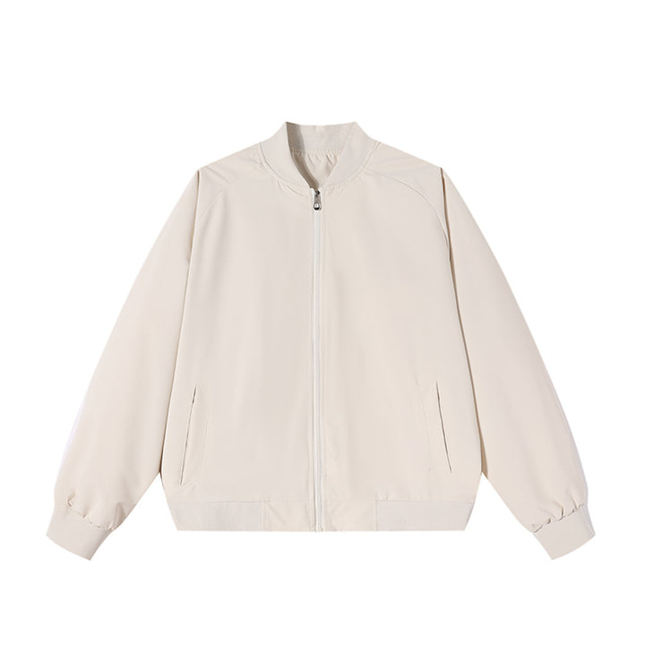 Herren Leichte Bomber-Übergangsjacke mit Raglanärmeln, geripptem Saum & windabweisender Hülle Drune