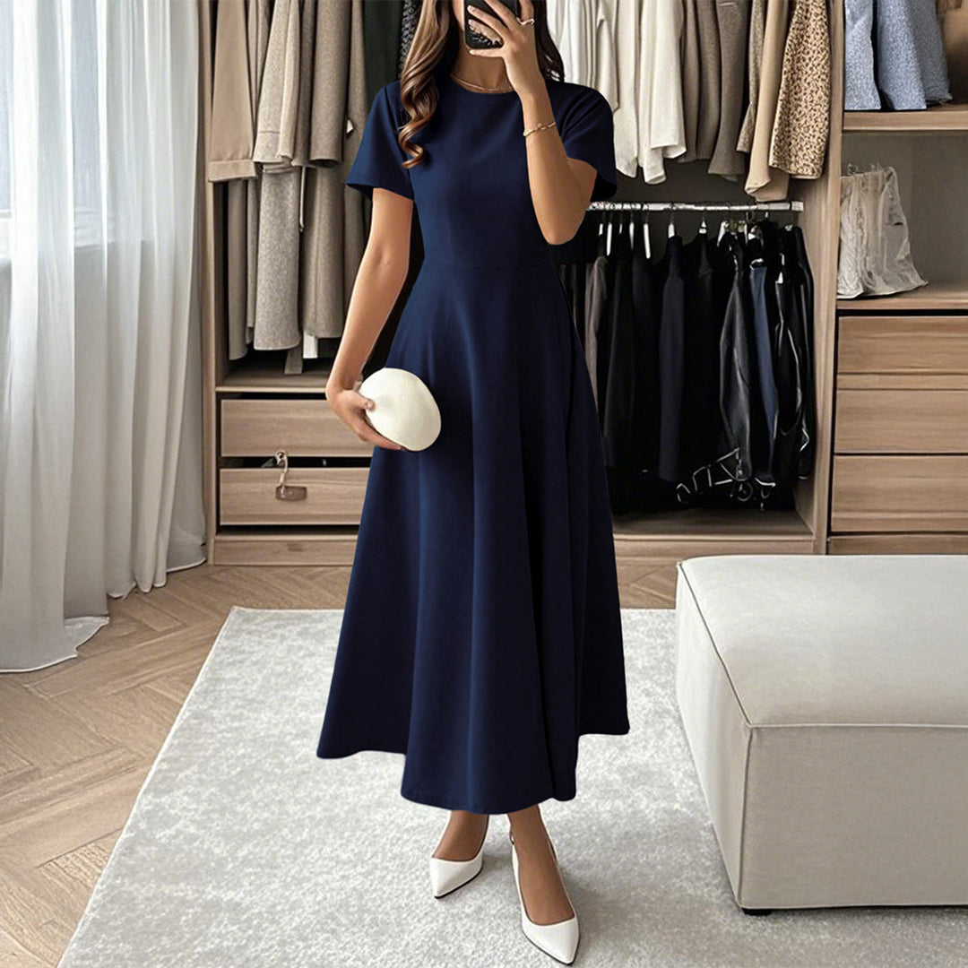 Damen Midikleid mit elegantem Schnitt und weiten Ärmeln Drune