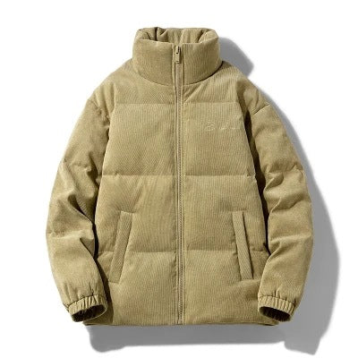 Unisex Cord-Steppjacke mit Stehkragen und Thermoisolierung Drune