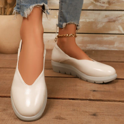 Damen Bequeme Wedgeslipper mit gepolstertem Innensohle und rutschfester Sohle Drune
